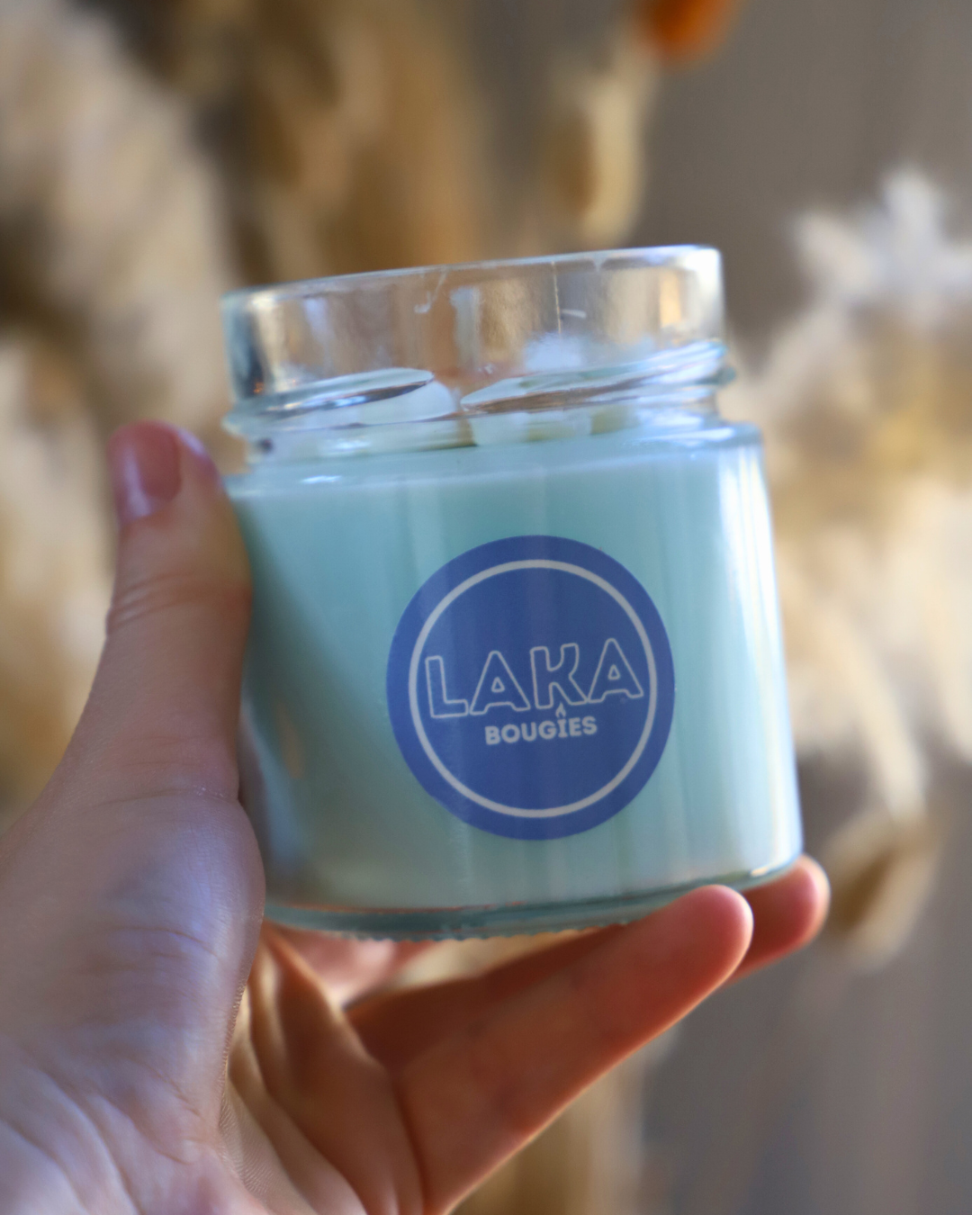 Bougie en pot parfum LINGE FRAIS et Pâquerette - 180g de cire