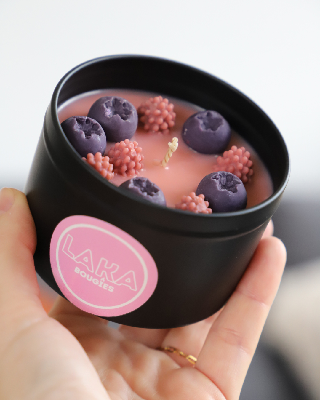 Bougie en pot parfum CASSIS LITCHI
