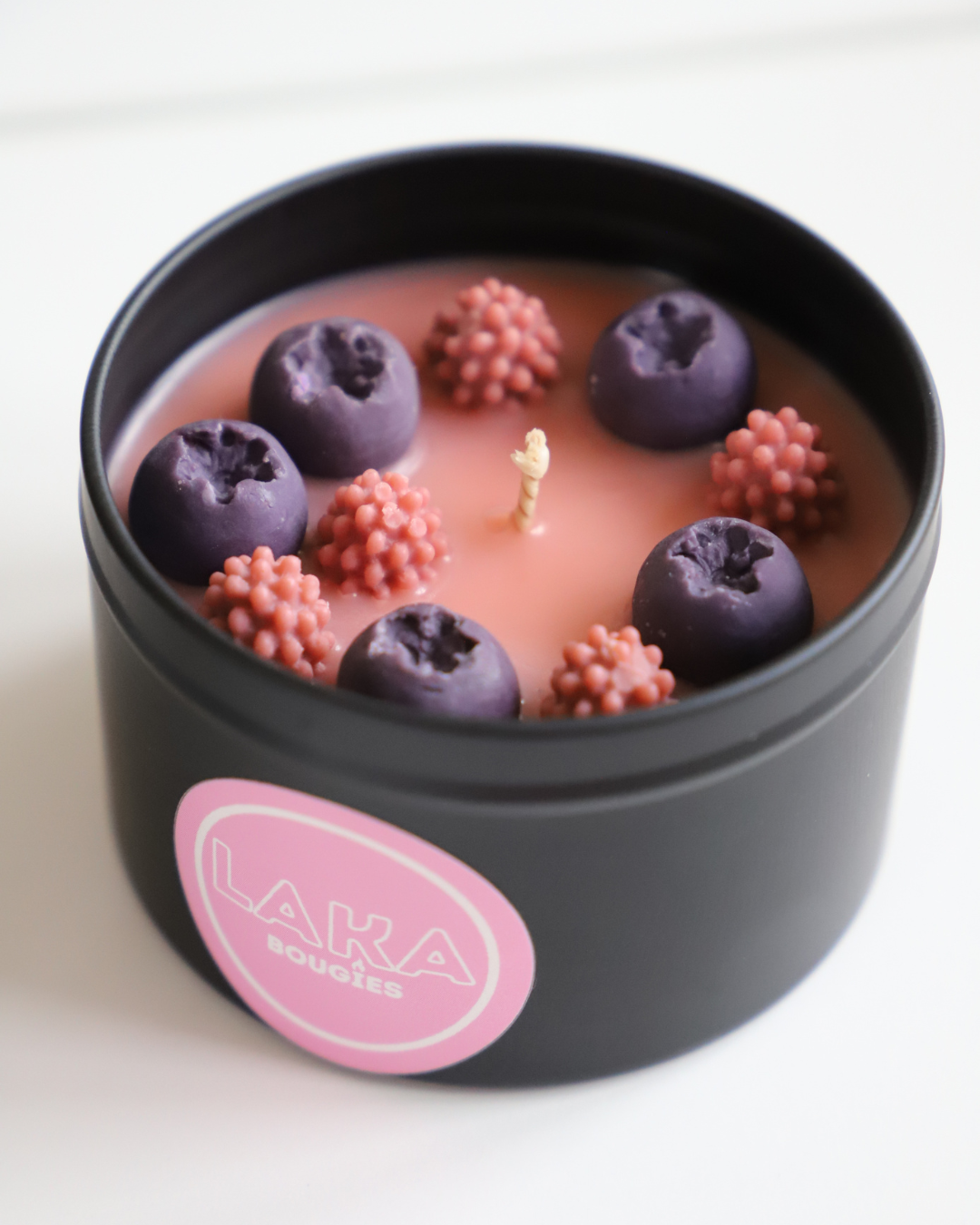 Bougie en pot parfum CASSIS LITCHI