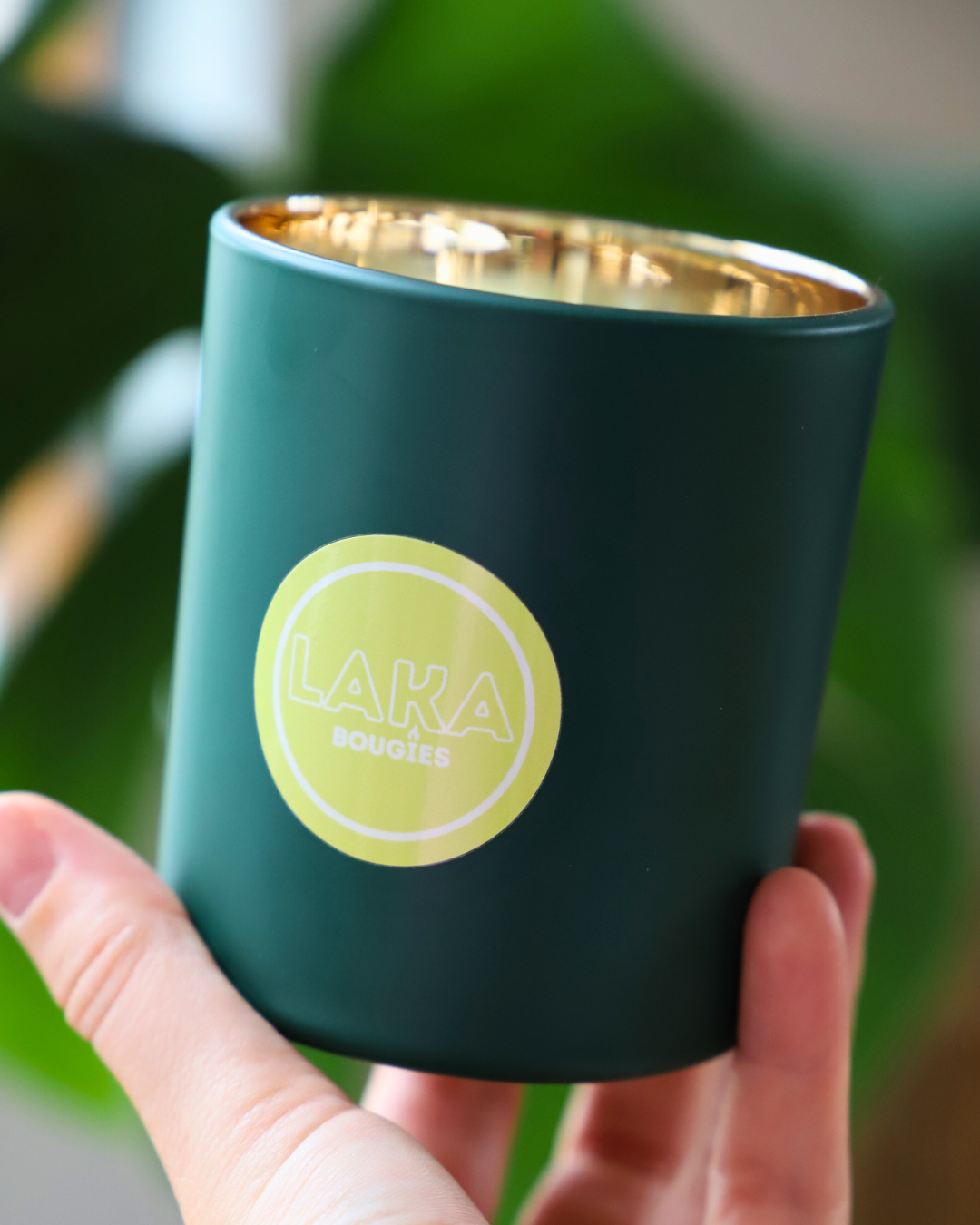 Bougie en pot 200G - BALADE EN FORÊT et pierres naturelles AVENTURINE