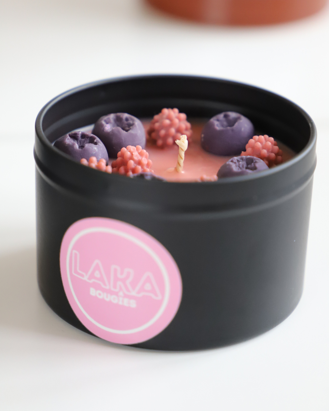 Bougie en pot parfum CASSIS LITCHI
