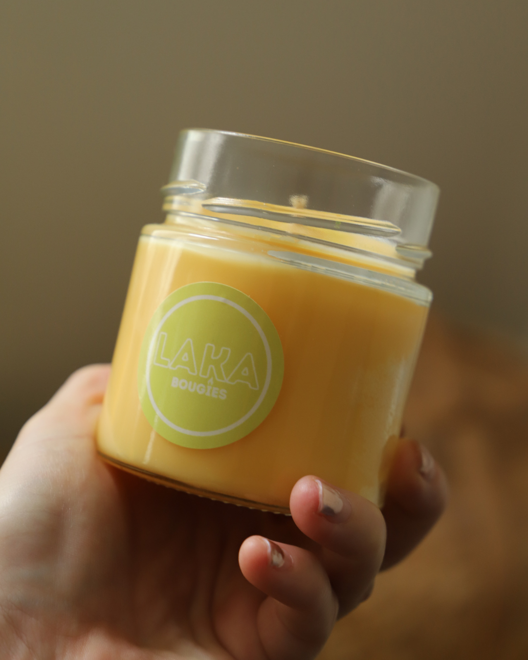 Bougie en pot parfum CIRE & MIEL et paillettes - 150g de cire