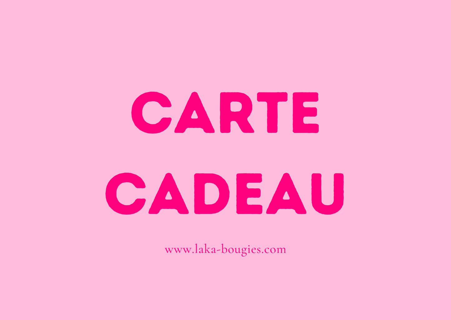 Carte cadeau Laka Bougies