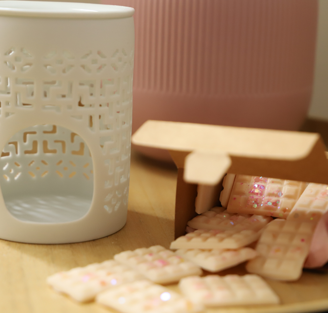 Lot de mini fondants pailletés et un chauffe plat