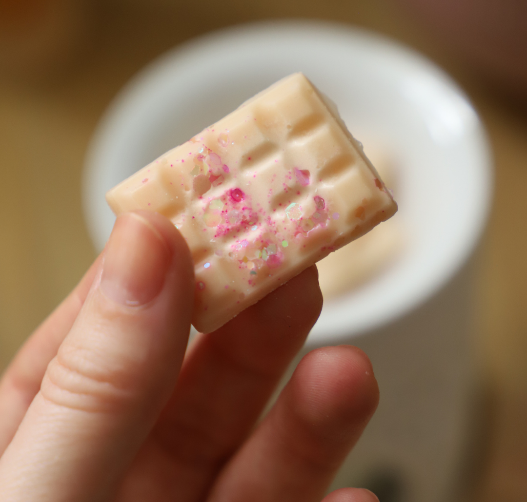 Lot de mini fondants pailletés et un chauffe plat