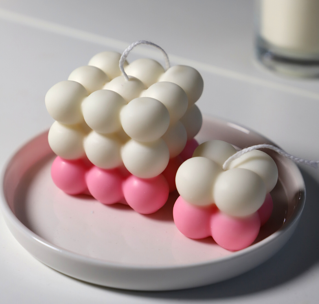 La bulle colorée et blanche & sa mini