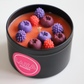 Bougie en pot parfum FRUITS ROUGES