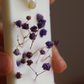 Suspension parfumée LAVANDE / GYPSOPHILE VIOLET - RUBAN BLANC - rectangle moyen