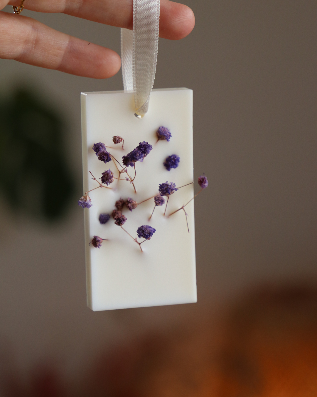 Suspension parfumée et GYPSOPHILE - rectangle moyen