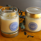 Bougie en pot parfum NOIX DE COCO et paillettes - 150g de cire