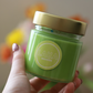 Bougie en pot parfum CITRON VERT et paillettes - 150g de cire