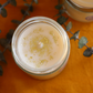 Bougie en pot parfum NOIX DE COCO et paillettes - 150g de cire