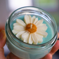 Bougie en pot parfum LINGE FRAIS et Marguerite - 110g de cire