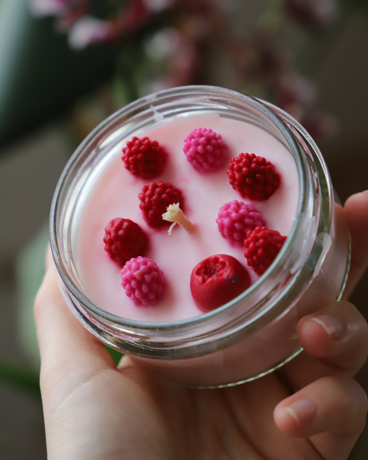 Bougie en pot parfum FRUITS - 110g de cire