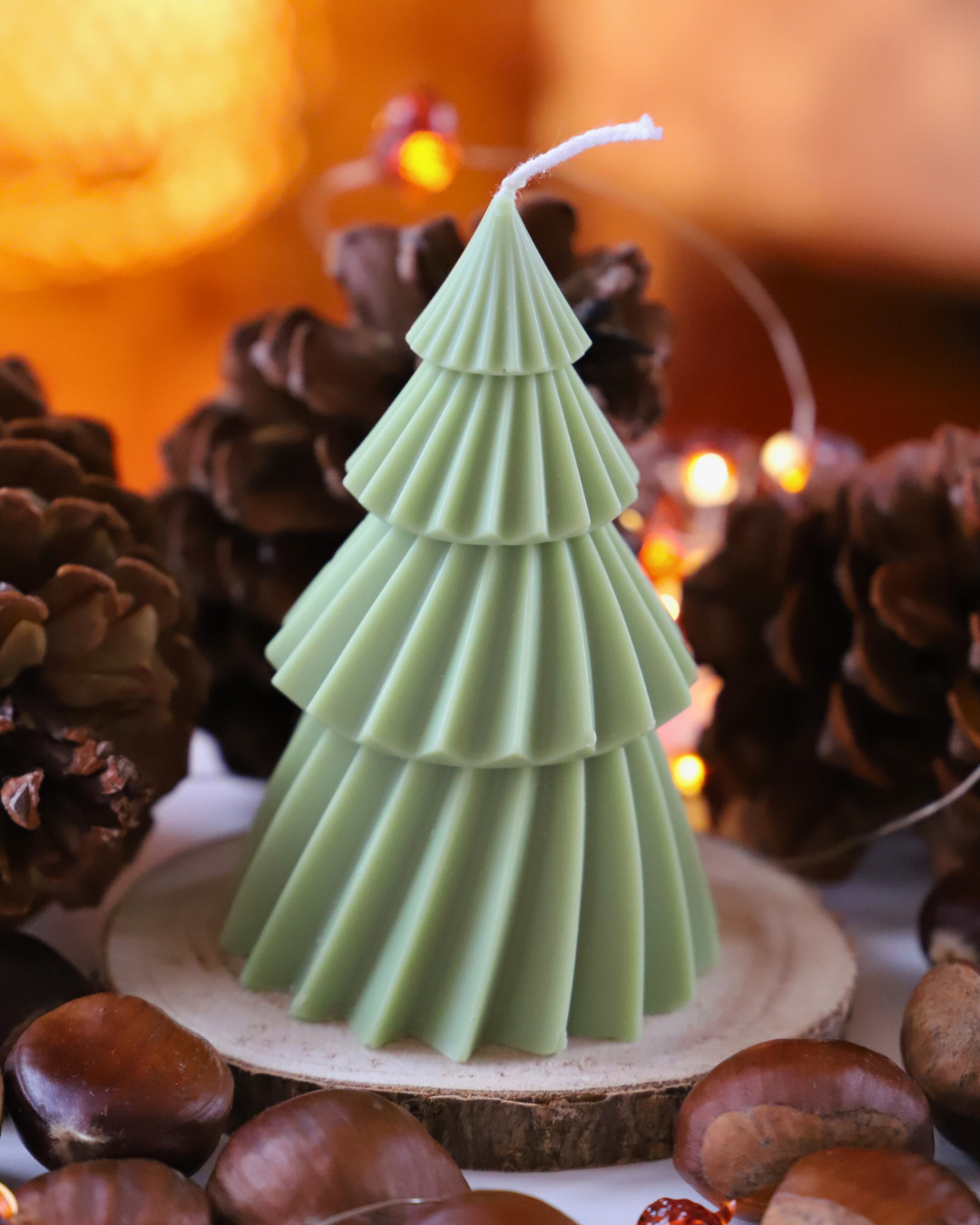 Les sapins géométriques - verts