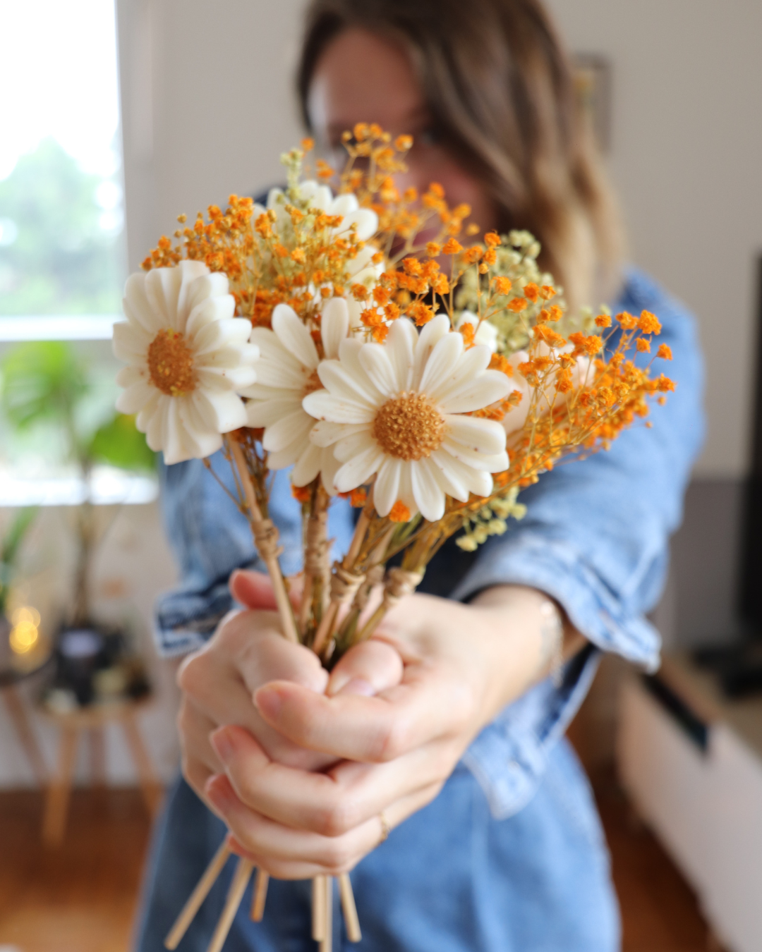 Tige Fleurie – Marguerite en fondant parfumé