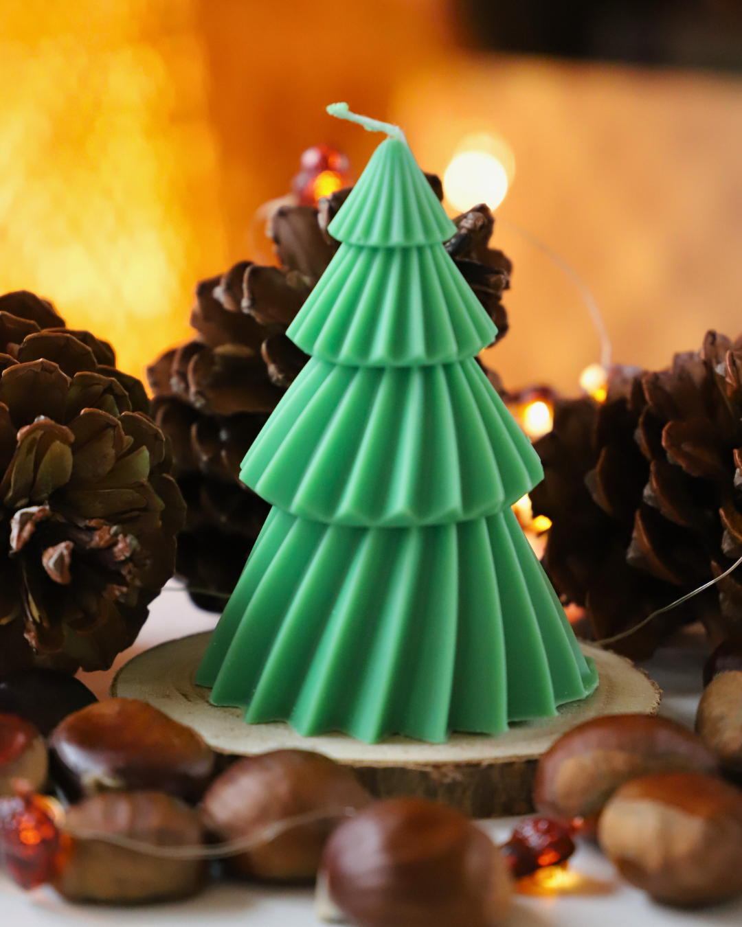 Les sapins géométriques - verts