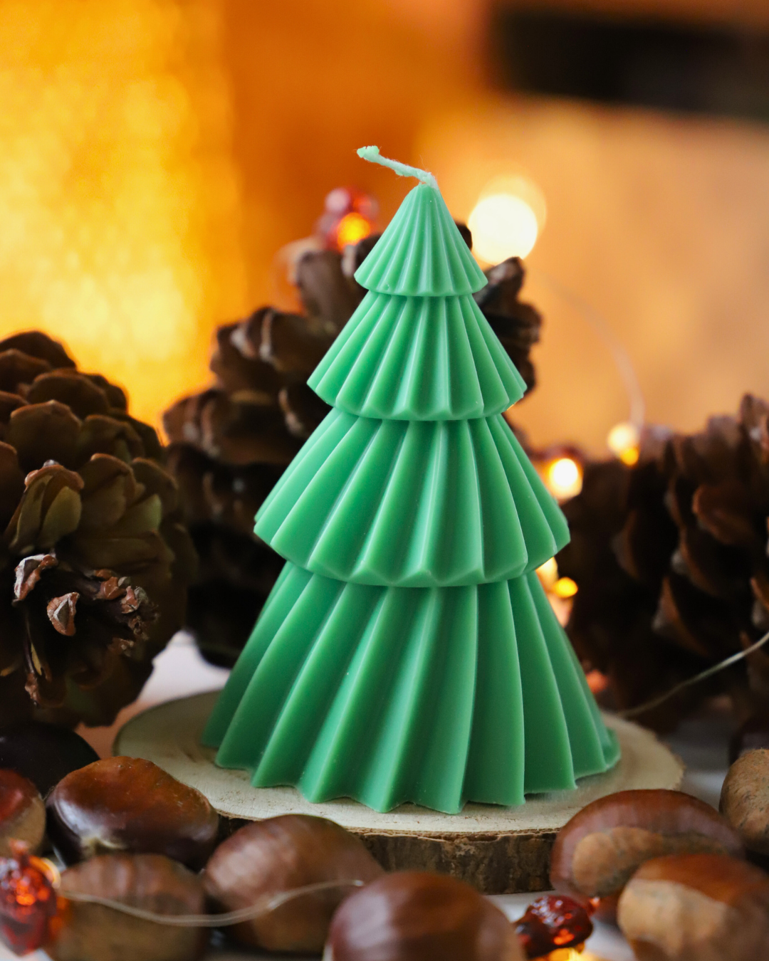 Les sapins géométriques - verts