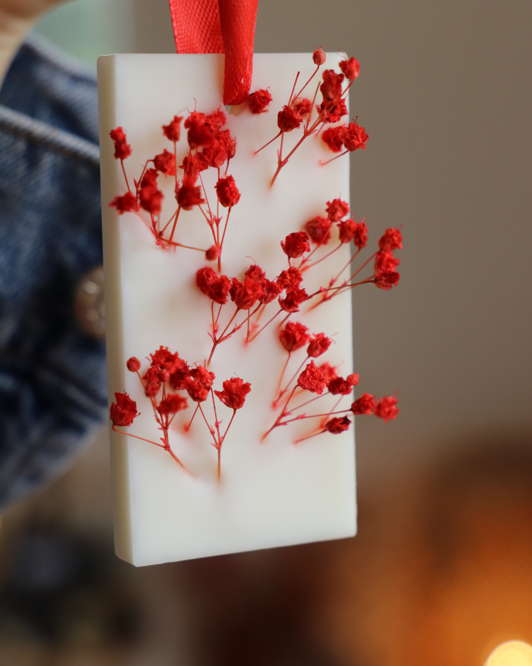 Suspension parfumée et GYPSOPHILE - rectangle moyen