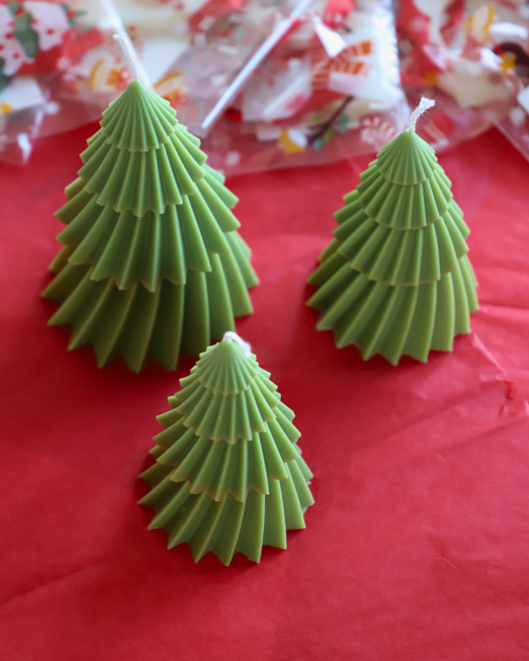 Les sapins géométriques - verts