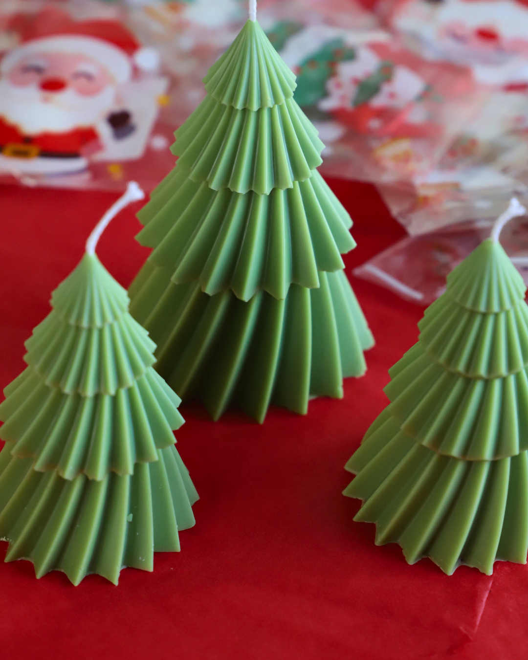 Les sapins géométriques - verts