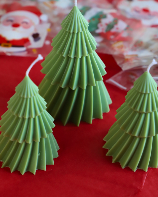 Les sapins géométriques - verts