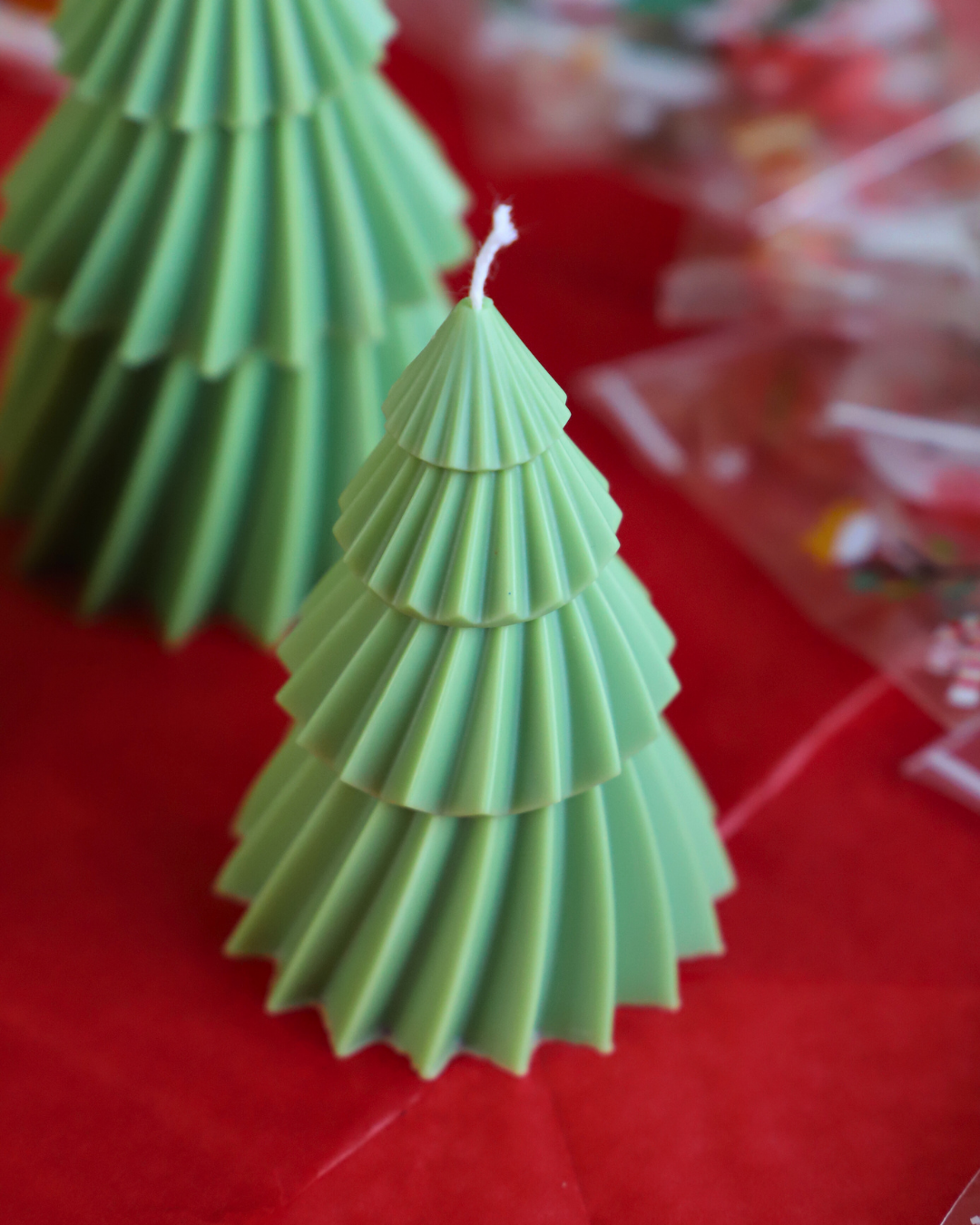 Les sapins géométriques - verts