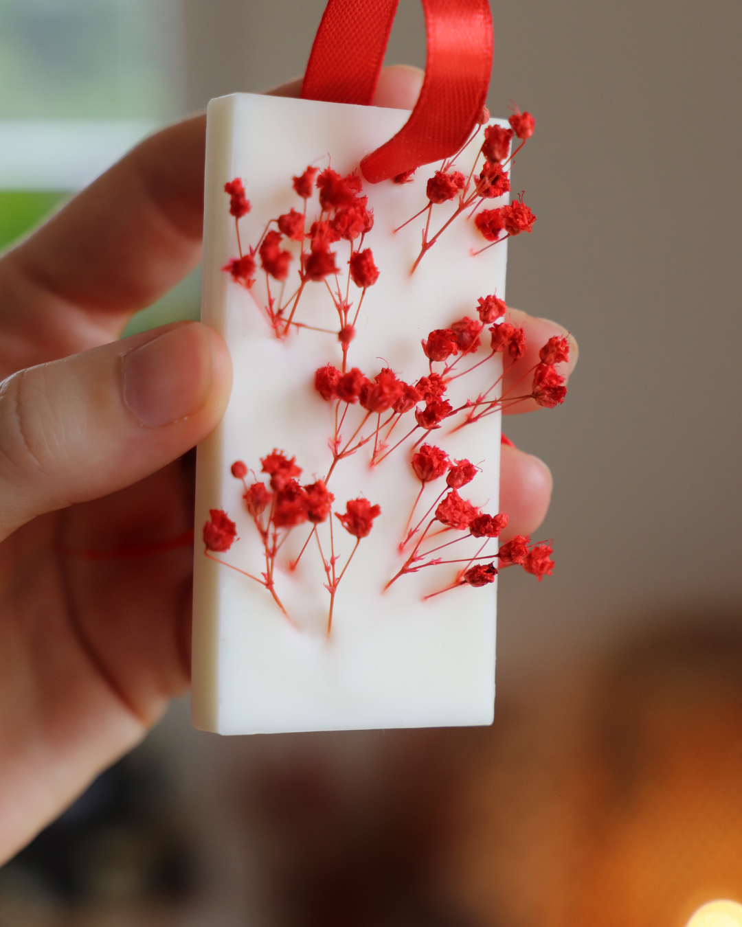 Suspension parfumée et GYPSOPHILE - rectangle moyen