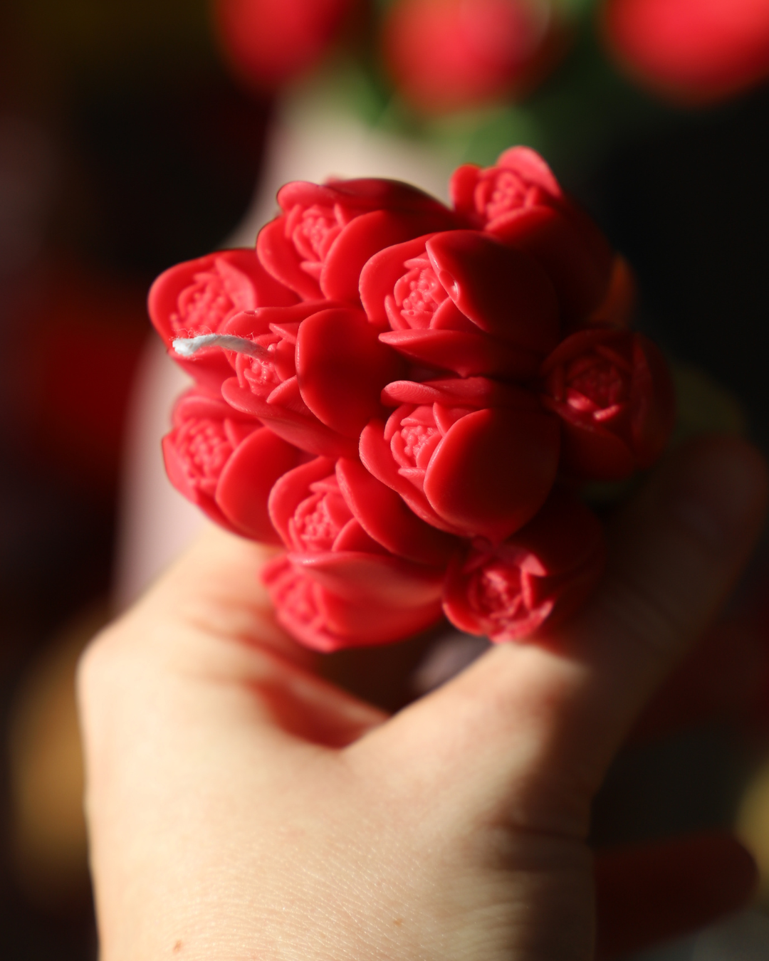 Le bouquet de Tulipes- bougie 100g