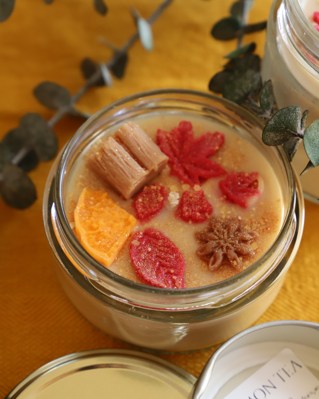 Bougie en pot parfum CINNAMON TEA - cire de colza