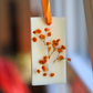Suspension parfumée GYPSOPHILE & RUBAN ORANGE - rectangle moyen