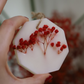 Grande suspension parfumée fleurie - Fleurs rouges / octogone
