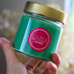 Bougie en pot parfum HERBE COUPÉE et paillettes - 150g de cire
