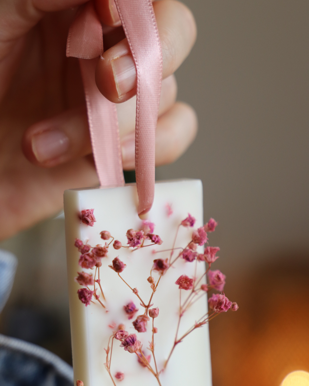 Suspension parfumée et GYPSOPHILE - rectangle moyen
