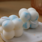 La mini bulle bleue et blanche - bougie moulée