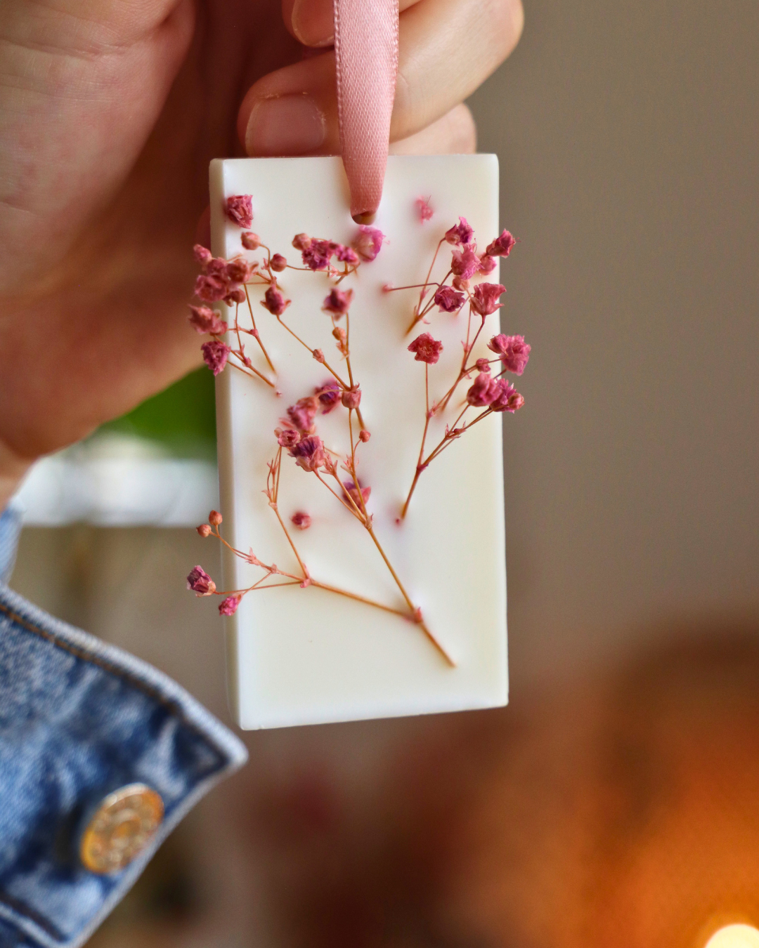 Suspension parfumée et GYPSOPHILE - rectangle moyen