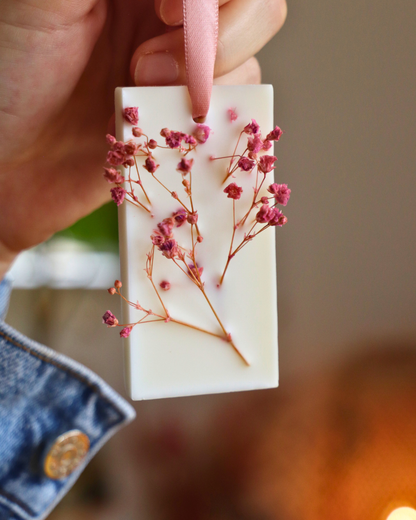 Suspension parfumée et GYPSOPHILE - rectangle moyen