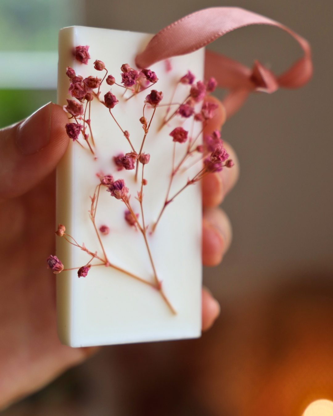 Suspension parfumée et GYPSOPHILE - rectangle moyen