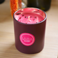 Bougie en pot 200G - AMBRE TONKA et pierres naturelles GRENAT