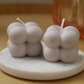 La mini bulle grise - bougie moulée