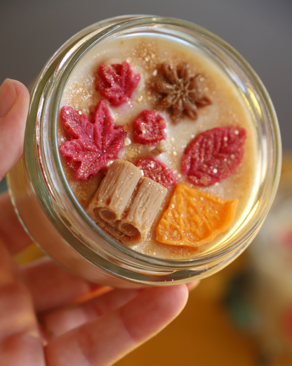 Bougie en pot parfum CINNAMON TEA - cire de colza