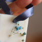 Suspension parfumée ADOUcissant / GYPSOPHILE BLEU - RUBAN BLEU - rectangle moyen