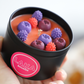 Bougie en pot parfum FRUITS ROUGES