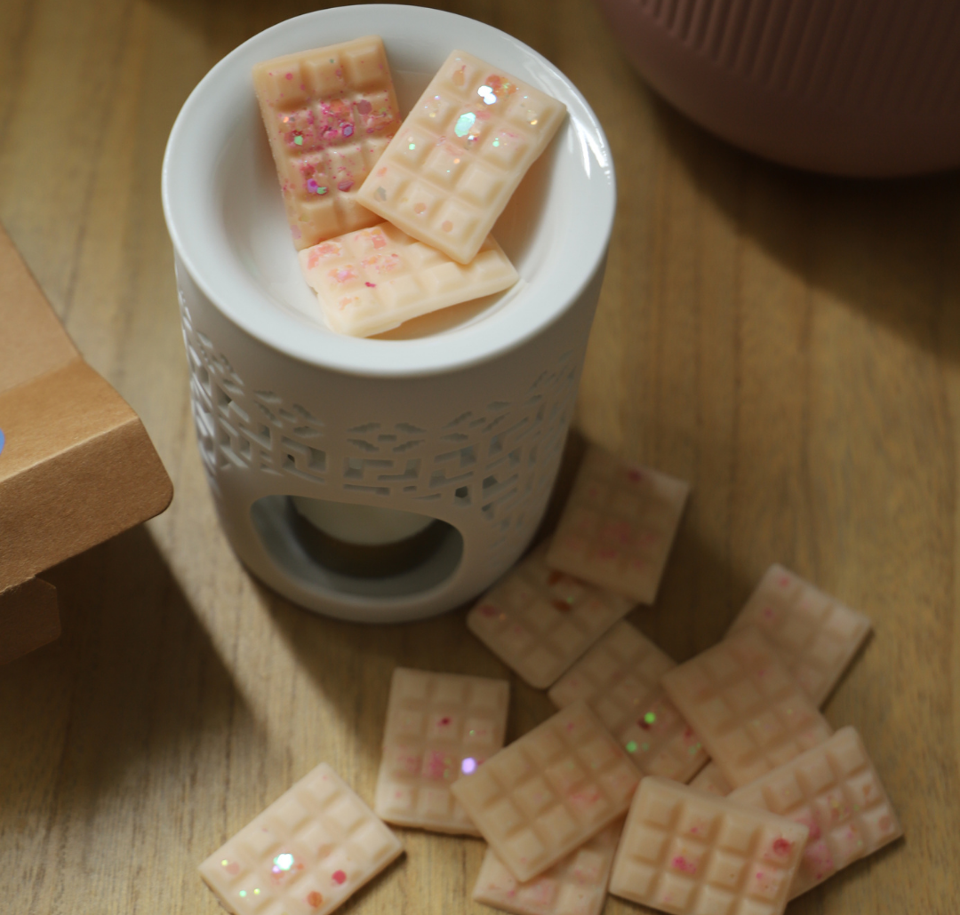 Lot de mini fondants pailletés et un chauffe plat